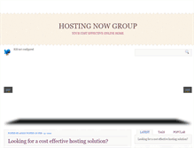 Tablet Screenshot of hostingnowgroup.com
